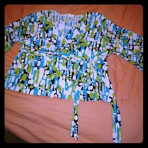 S. L. B. Wrap Blouse